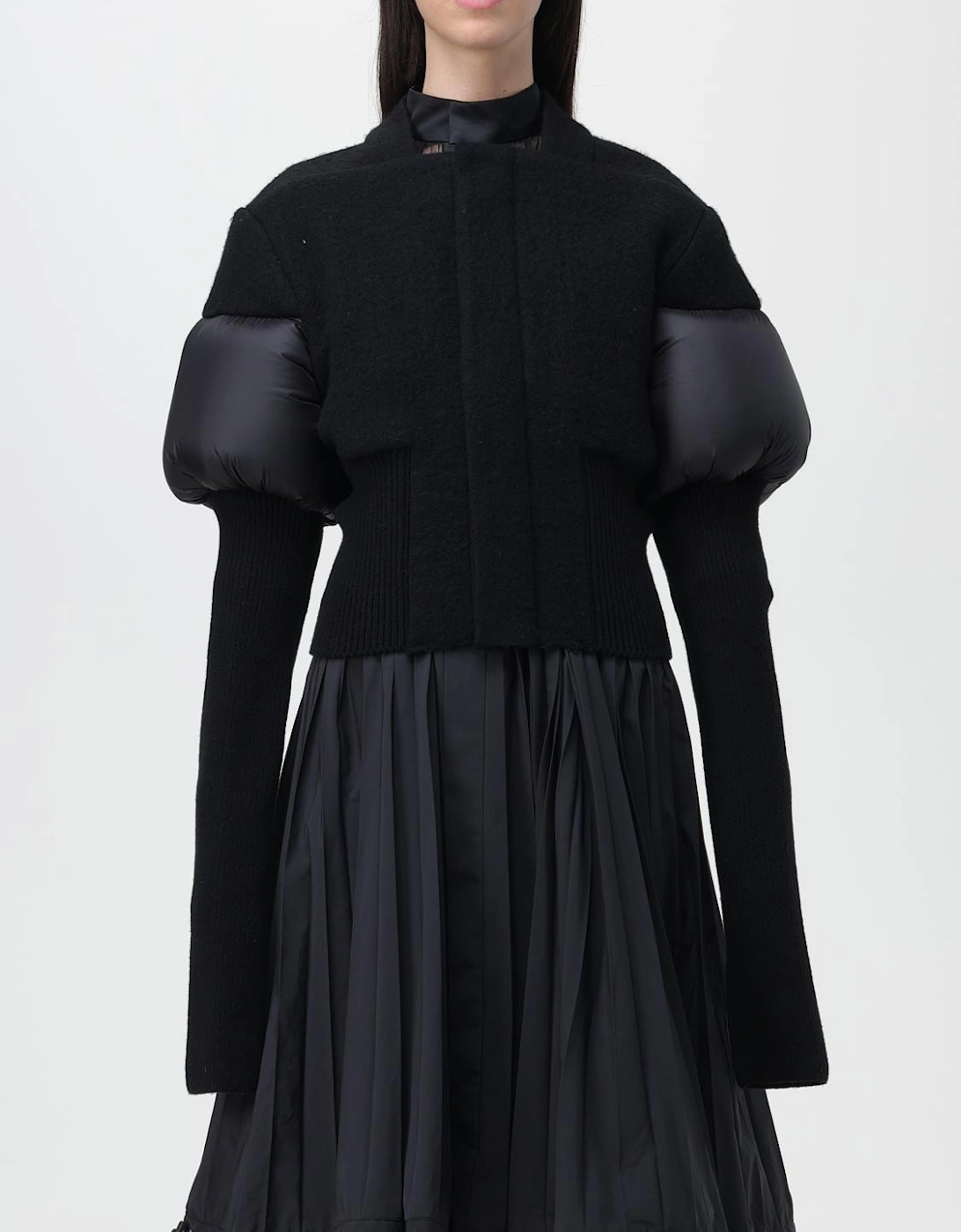 Padded Sleeve Wool Cardigan, 6 of 5