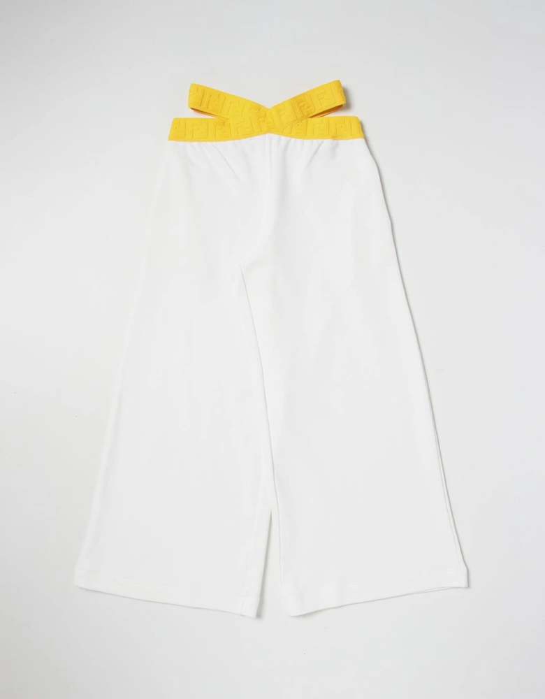 Cutout Waist Wide Leg Pants