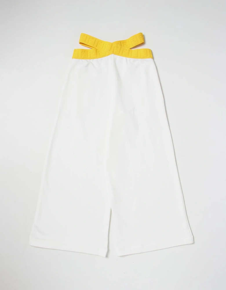 Cutout Waist Wide Leg Pants