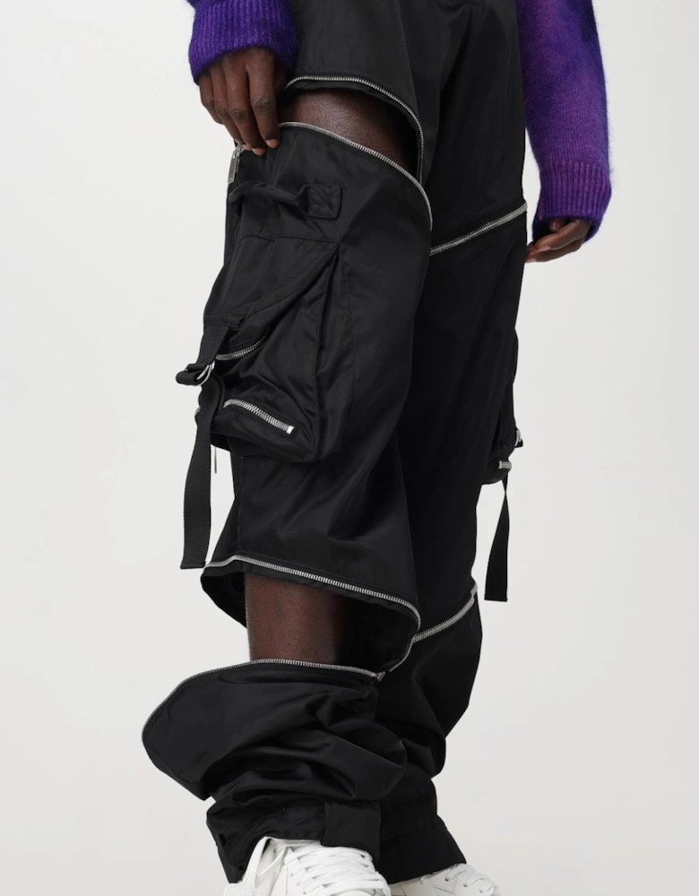 Cargo Pants with Zipper Accents