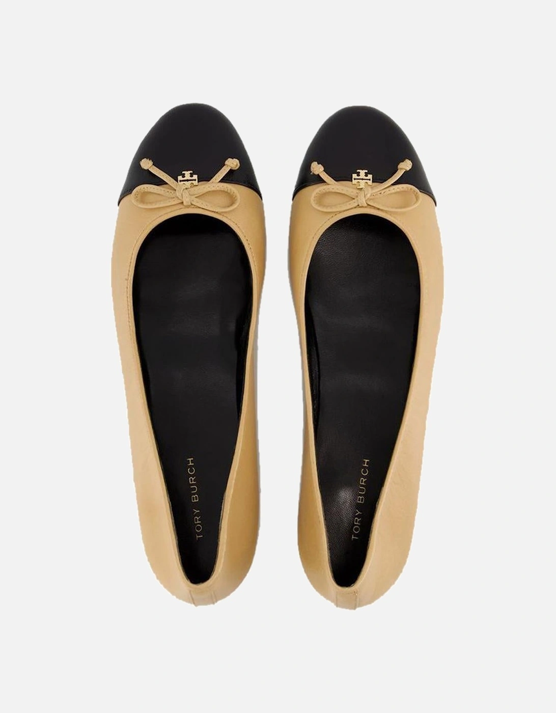 Leather Ballerina Flats Bow Detail