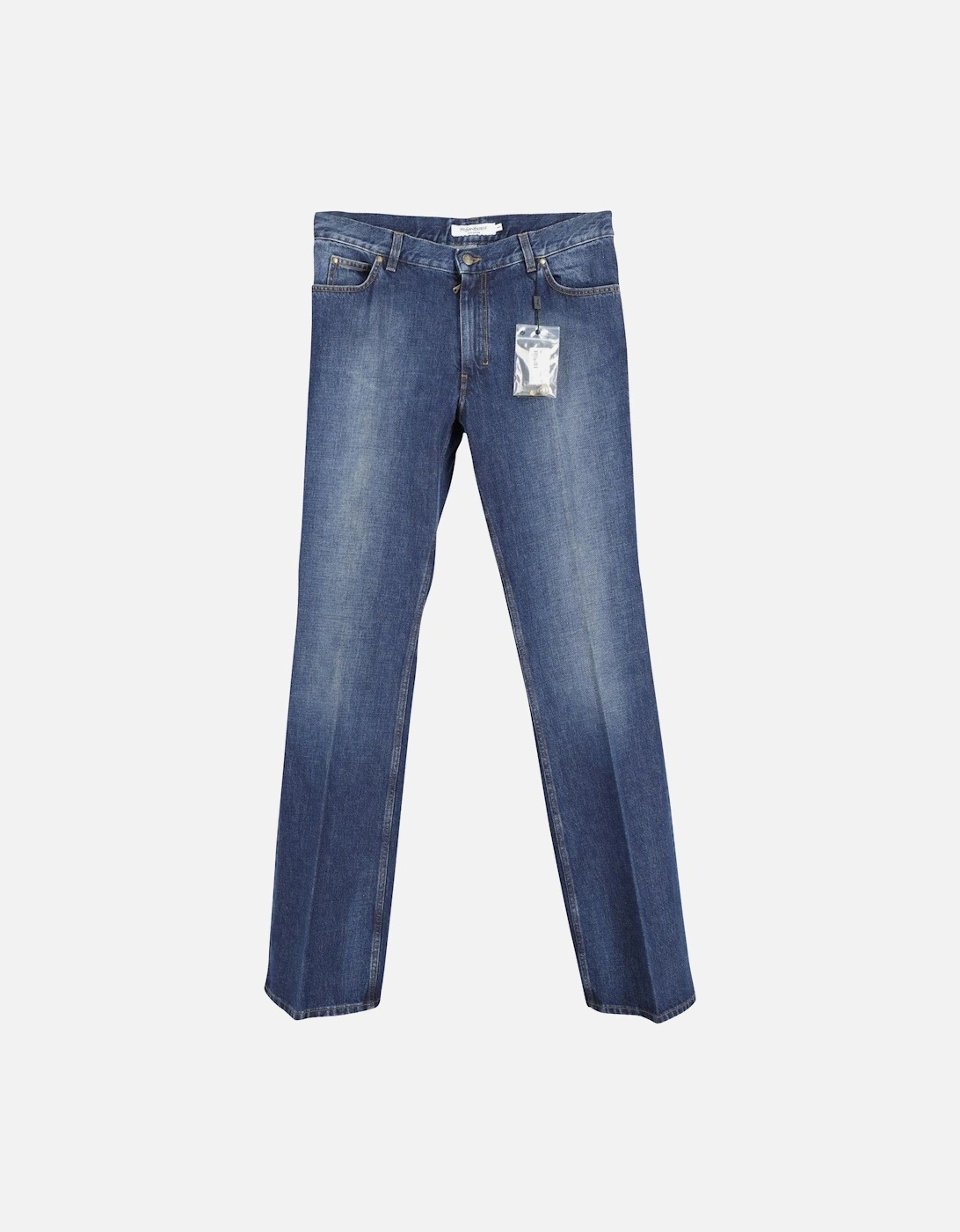 Classic Blue Denim Bootcut Jeans, 3 of 2