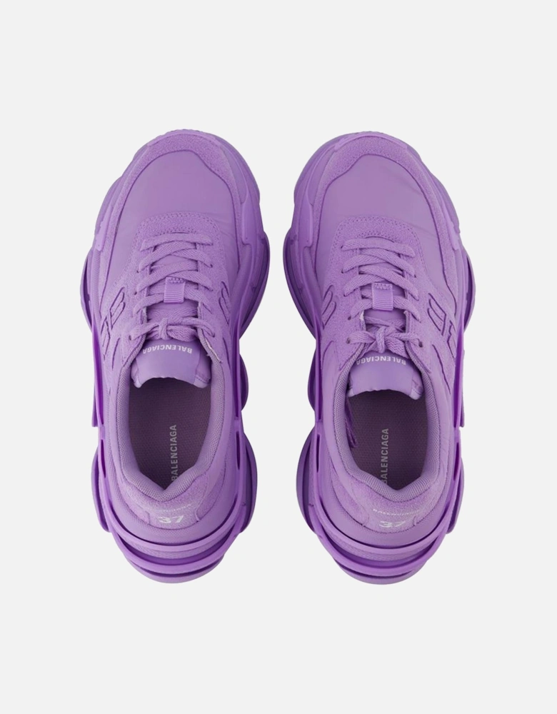 Lilac Nylon Triple S Sneakers with Rubber Sole