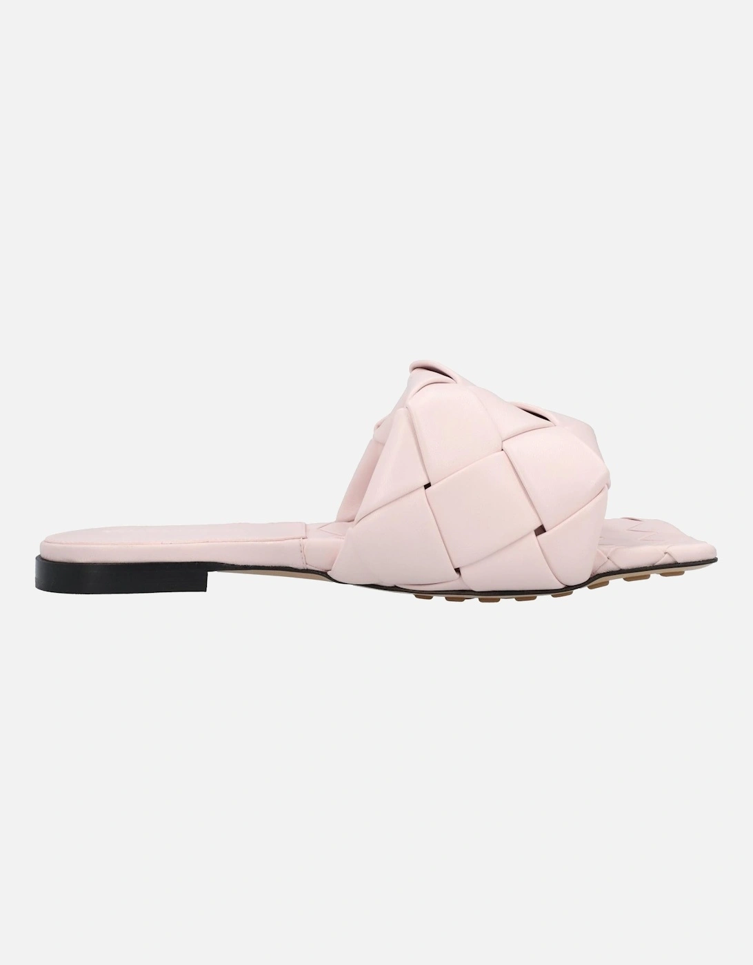 Intrecciato Leather Flat Sandals with Rubber-Injected Outsole, 6 of 5