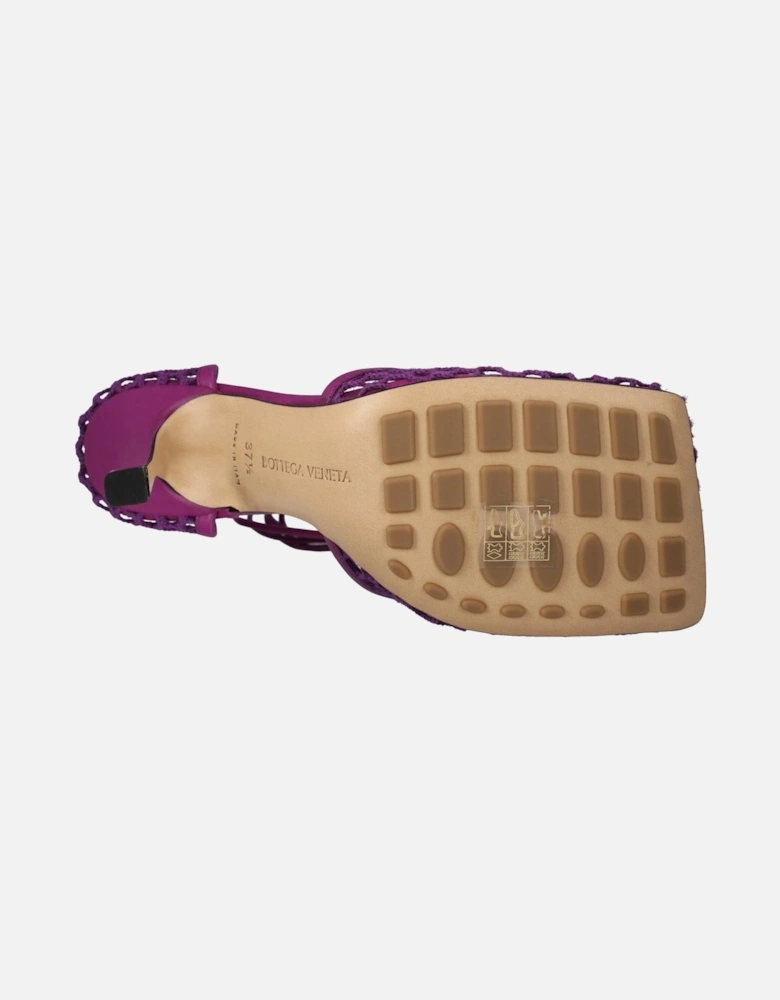 Lace-Up Mesh Sandals with Rubber Sole