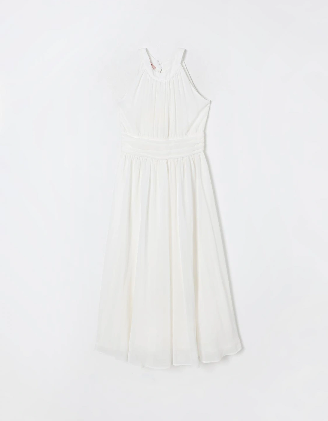 High Neck Sleeveless ALine Dress