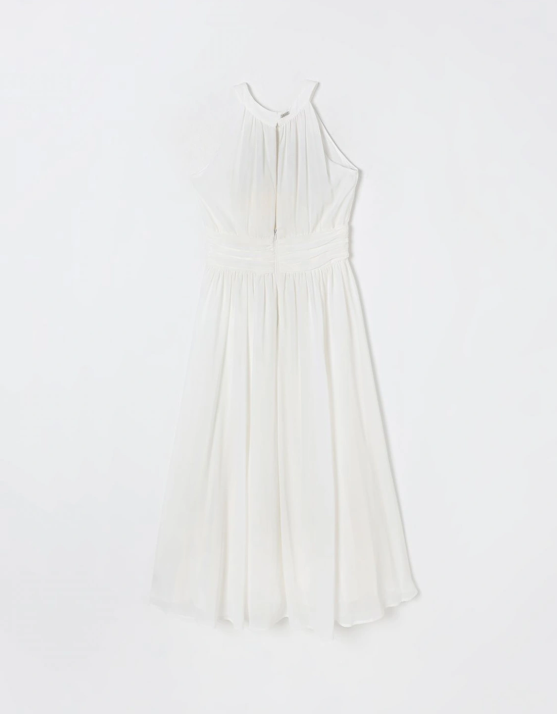 High Neck Sleeveless ALine Dress