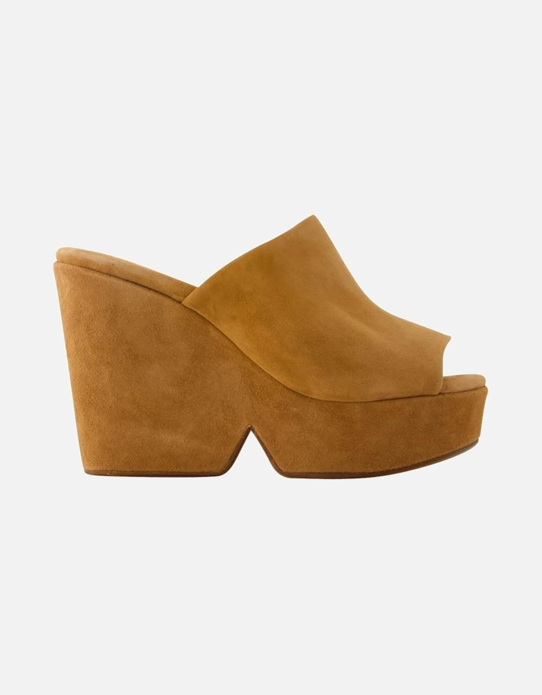 Green Leather Sandals with 11cm Heel and 6.5cm Platform