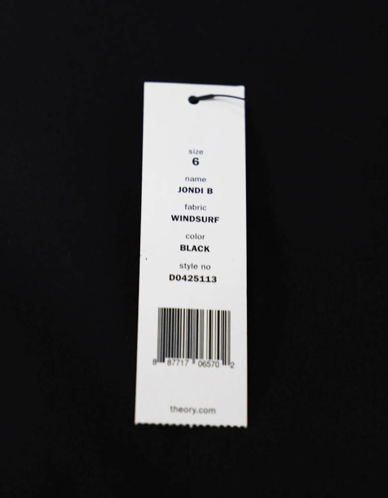 Tailored Black Windsurf Blazer with Zip Front