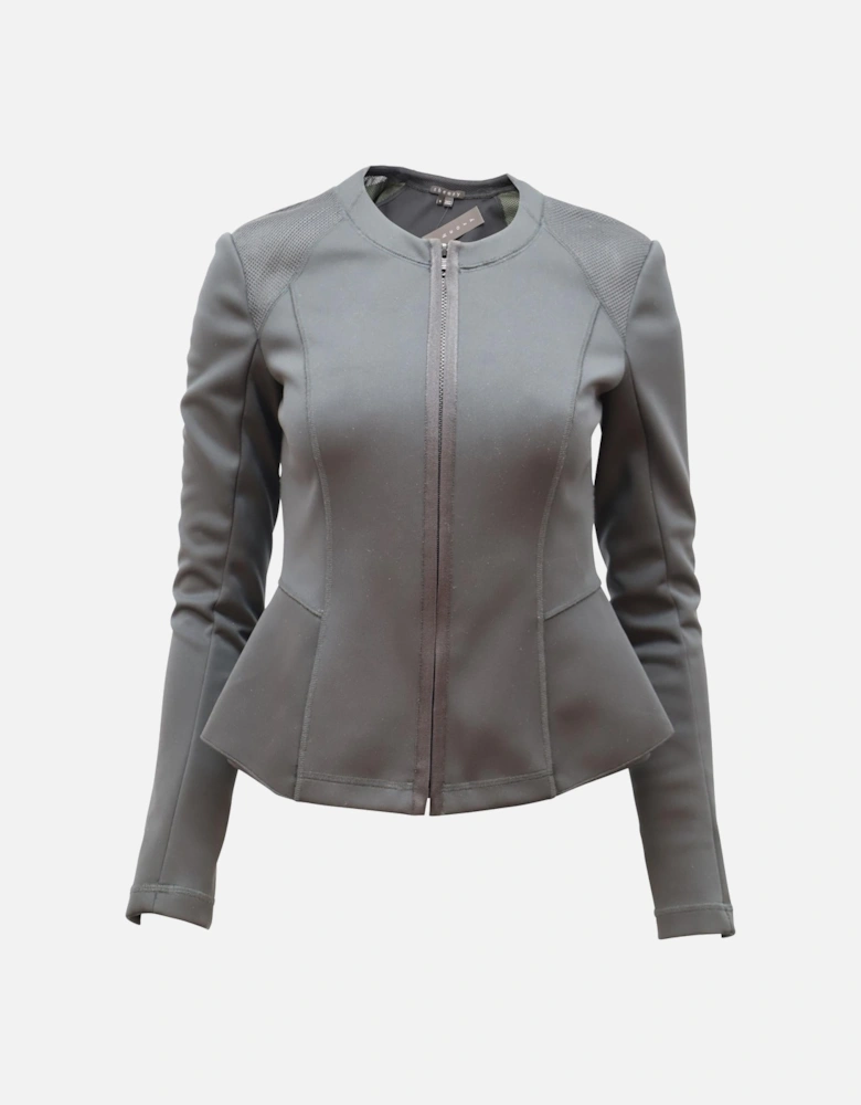 Tailored Black Windsurf Blazer with Zip Front