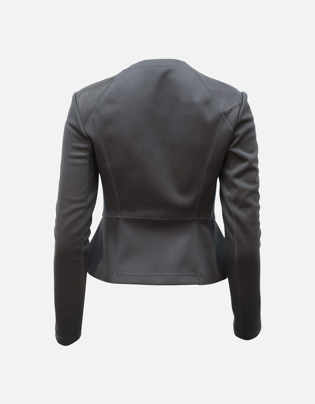 Tailored Black Windsurf Blazer with Zip Front