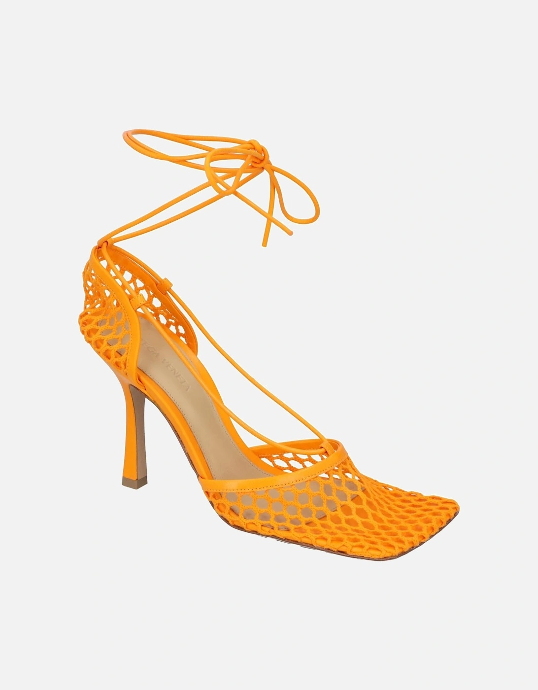 Mesh and Leather Lace-Up Sandals with Rubber-Injected Outsole