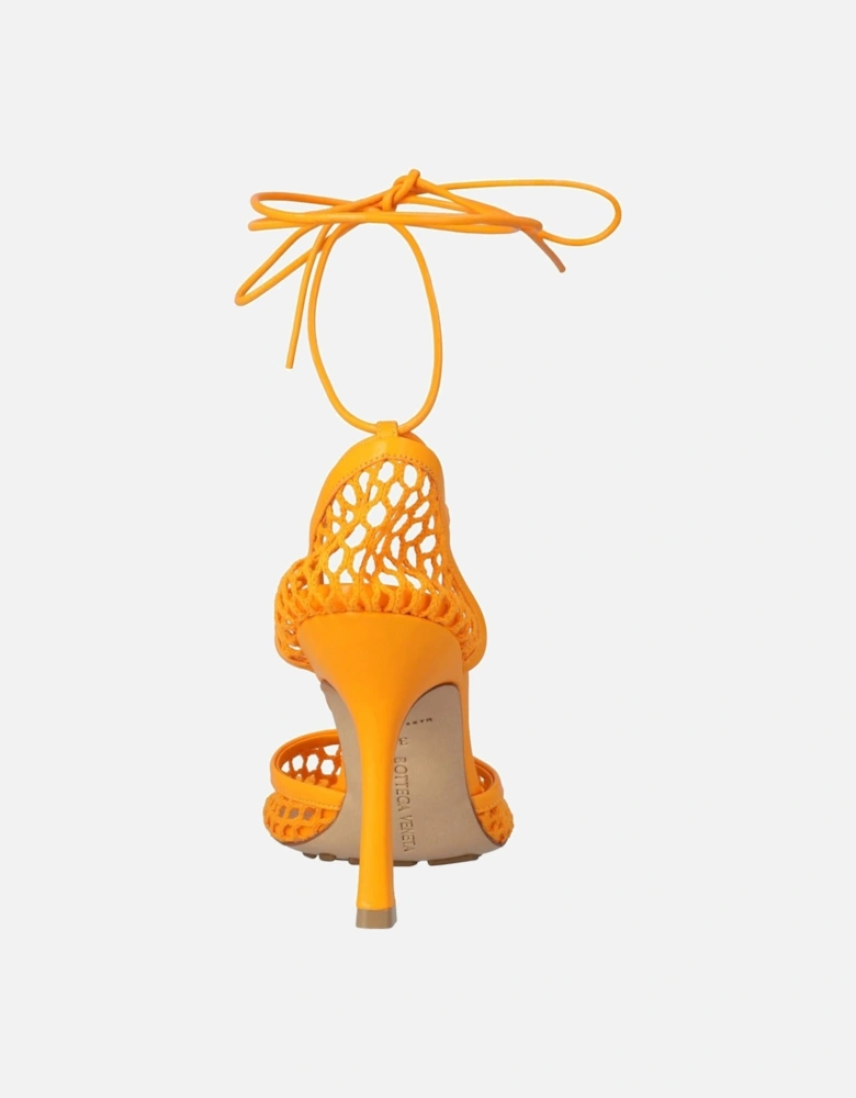 Mesh and Leather Lace-Up Sandals with Rubber-Injected Outsole