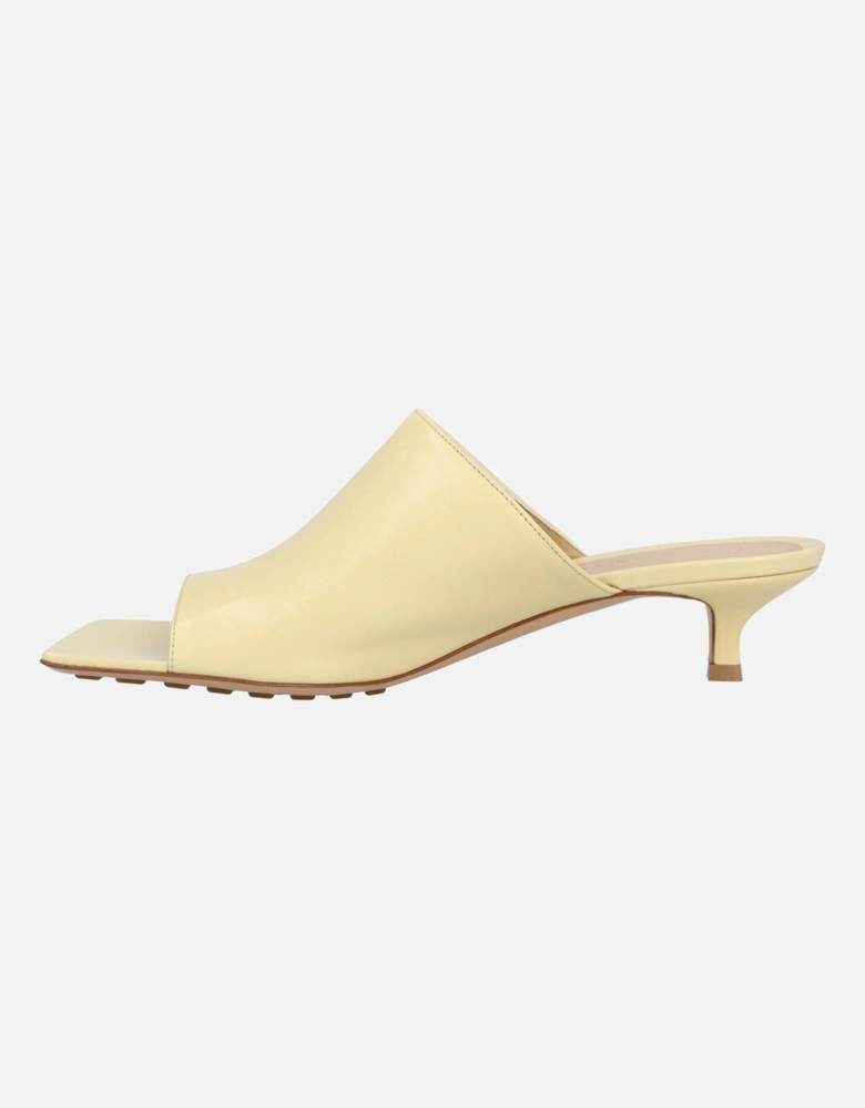 Padded Cassette Mules Leather