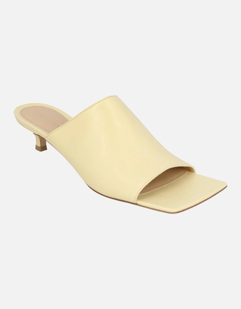 Padded Cassette Mules Leather