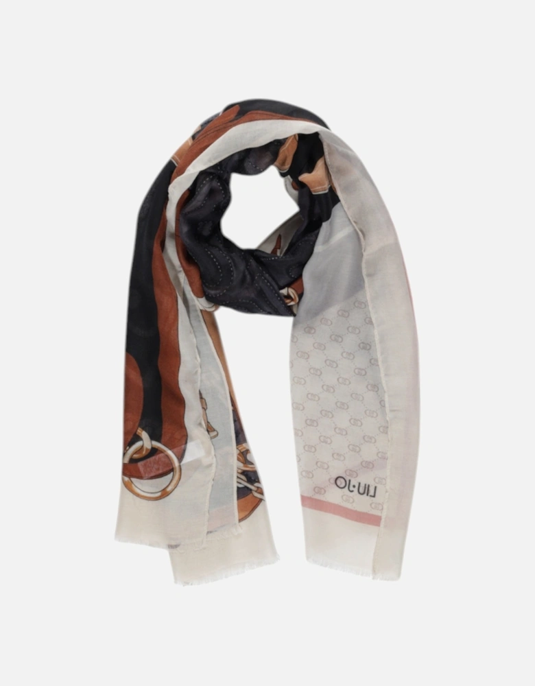 Printed Silk Scarf Model Liu Jo