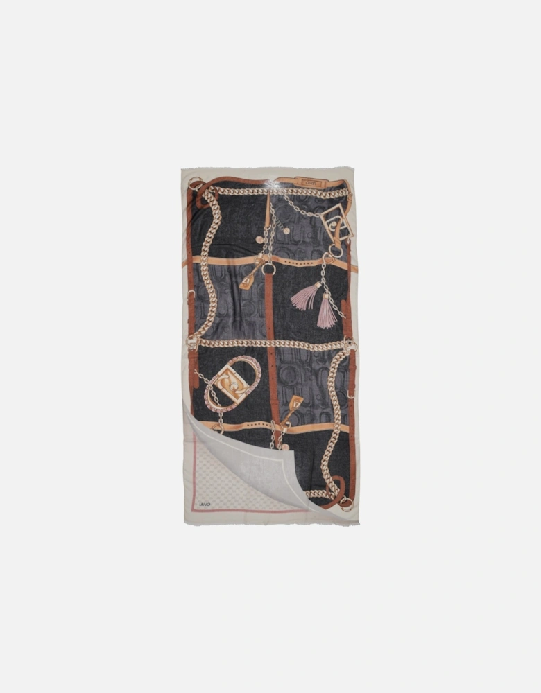 Printed Silk Scarf Model Liu Jo
