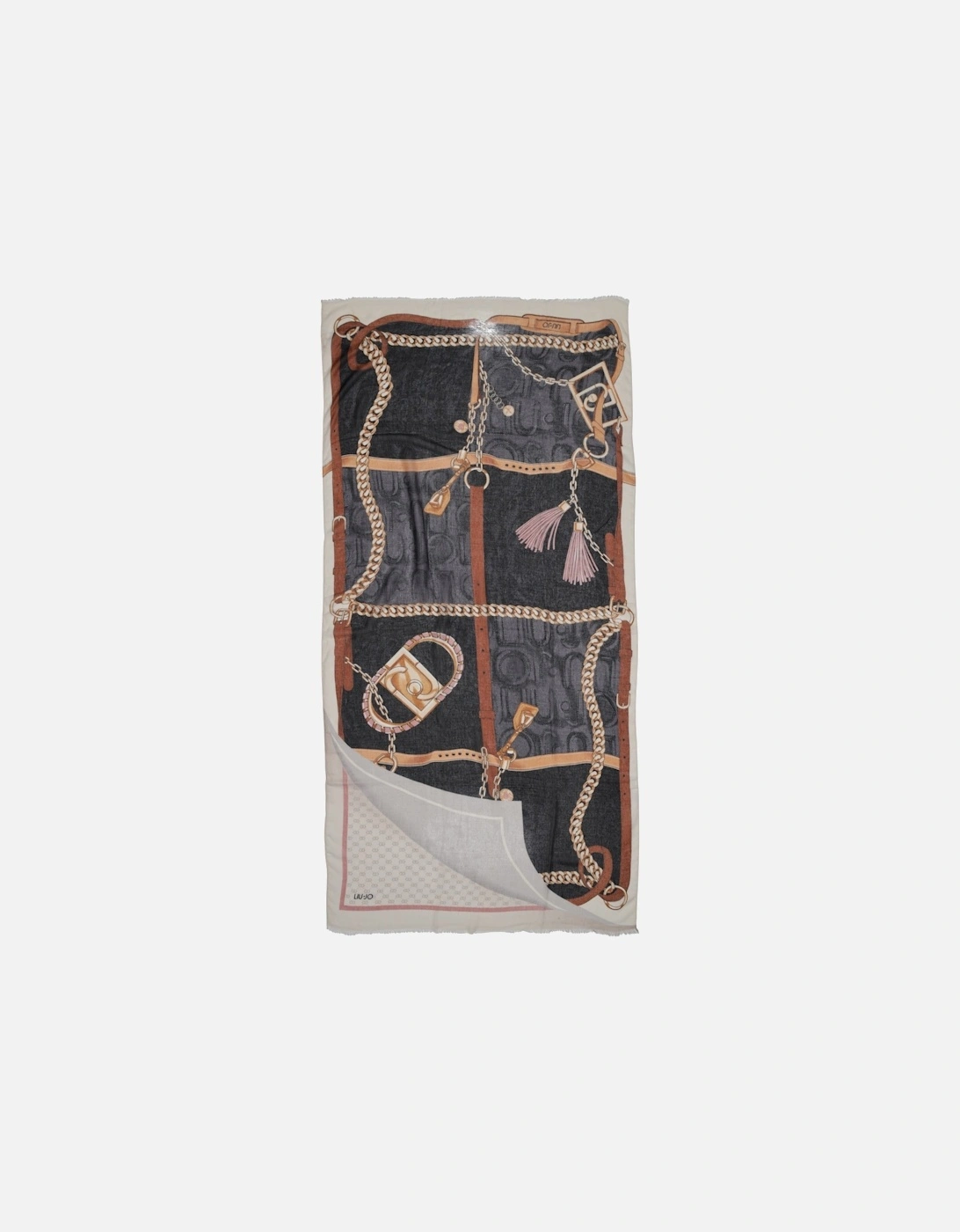 Printed Silk Scarf Model Liu Jo