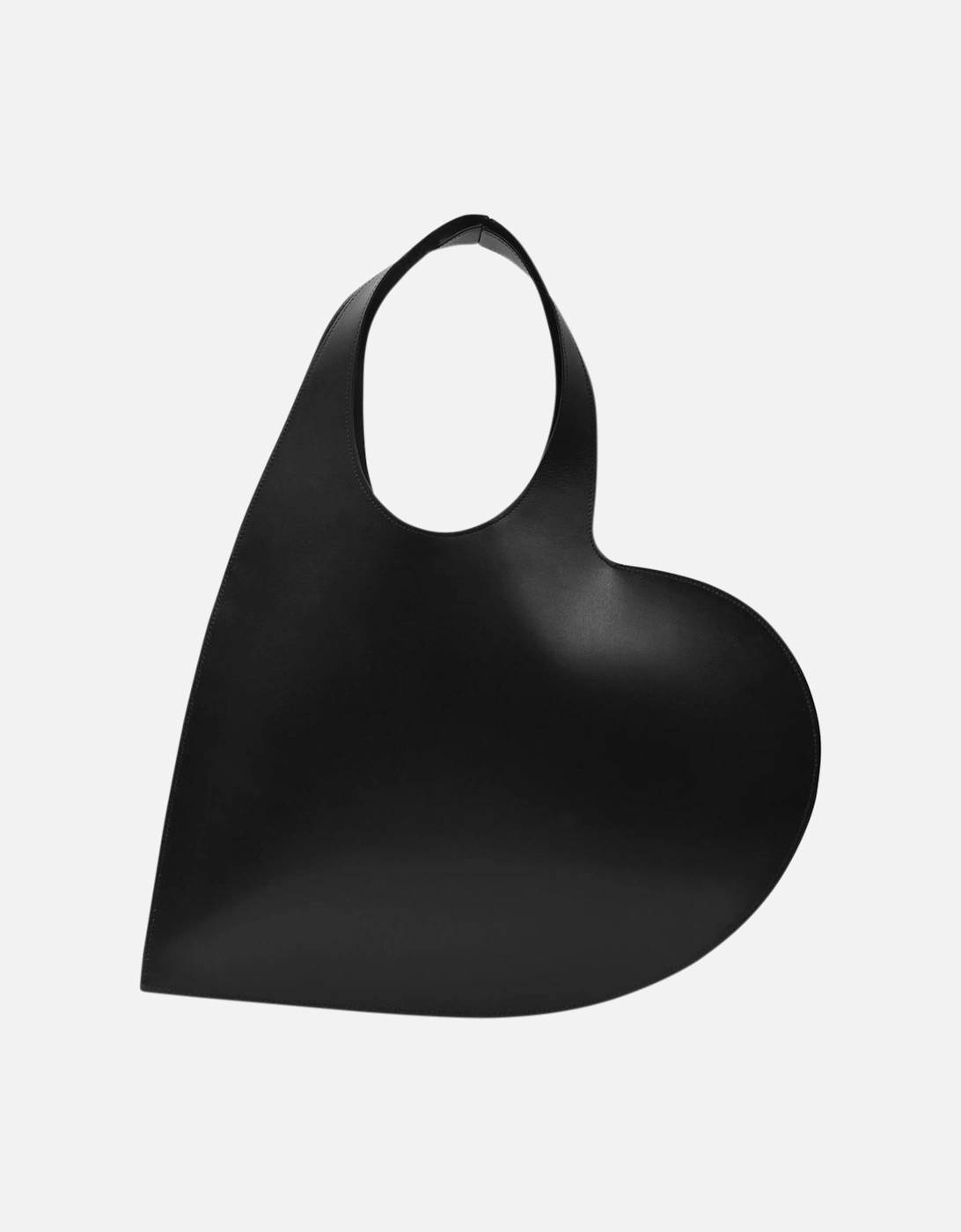 Black Leather Heart Tote Bag, 5 of 4