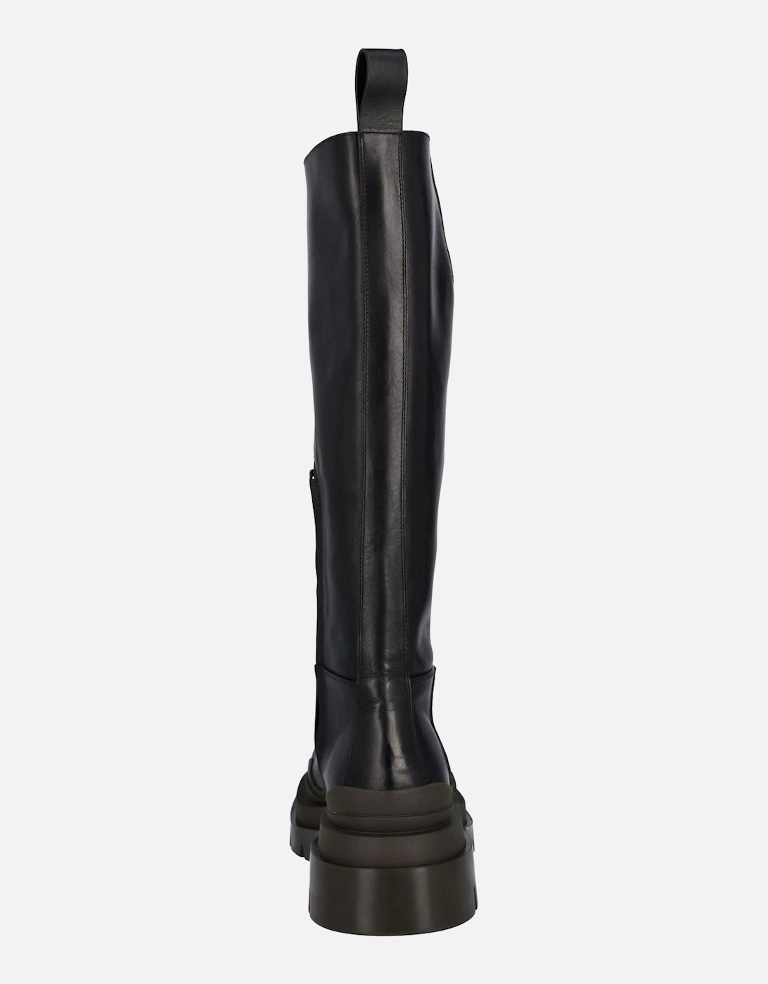 Stretch Leather Tall Boots