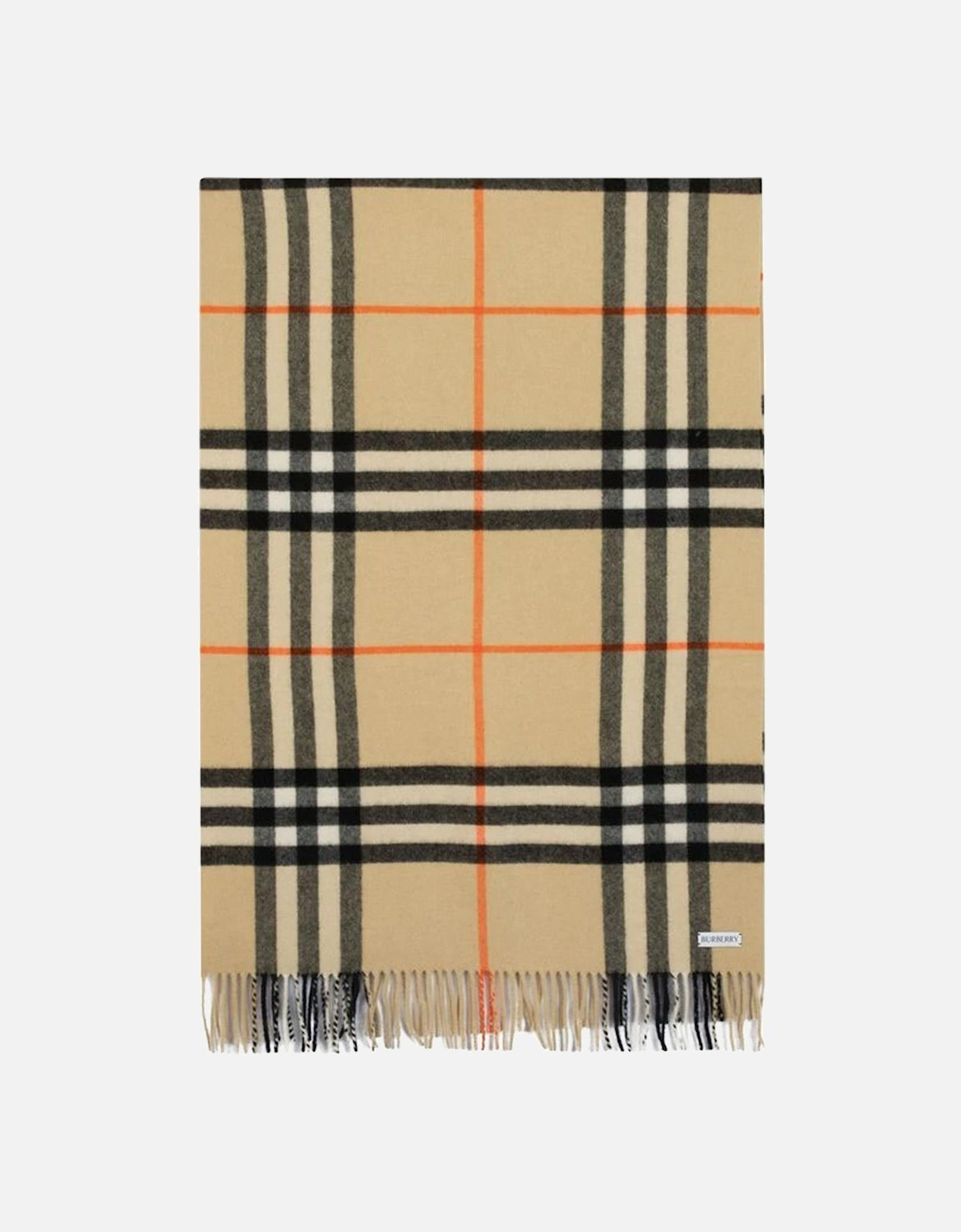 Soft Cashmere Check Scarf