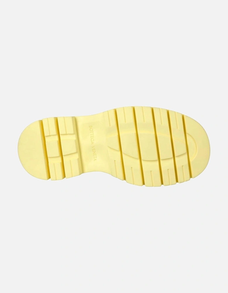 Stretch Leather Boots Padded Sole