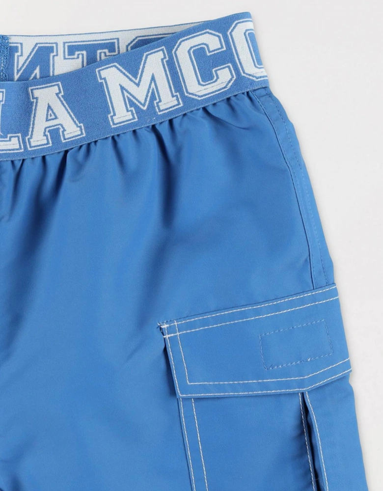 Kids Swim Trunks with Logo Waistband