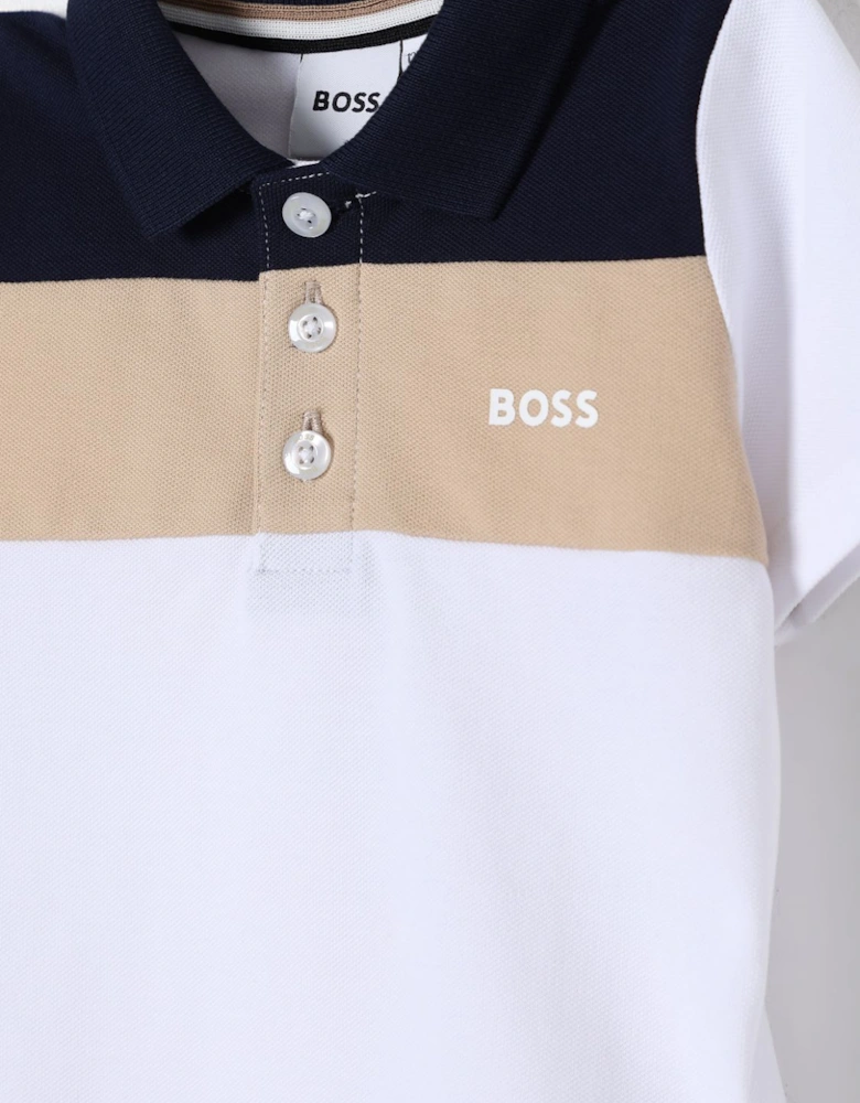 Boys Colorblock Polo Shirt