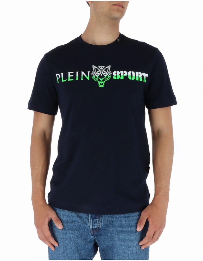 Tiger Head TShirt Short Sleeve Crew Neck