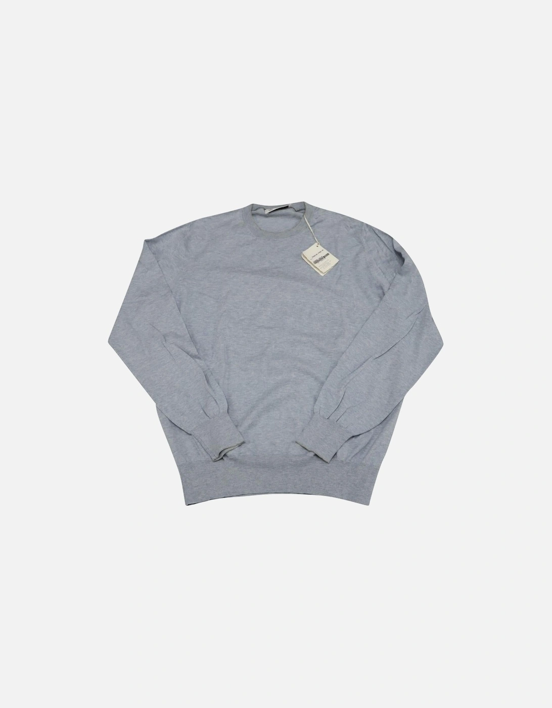 Light Blue Cotton Crewneck Sweatshirt, 5 of 4