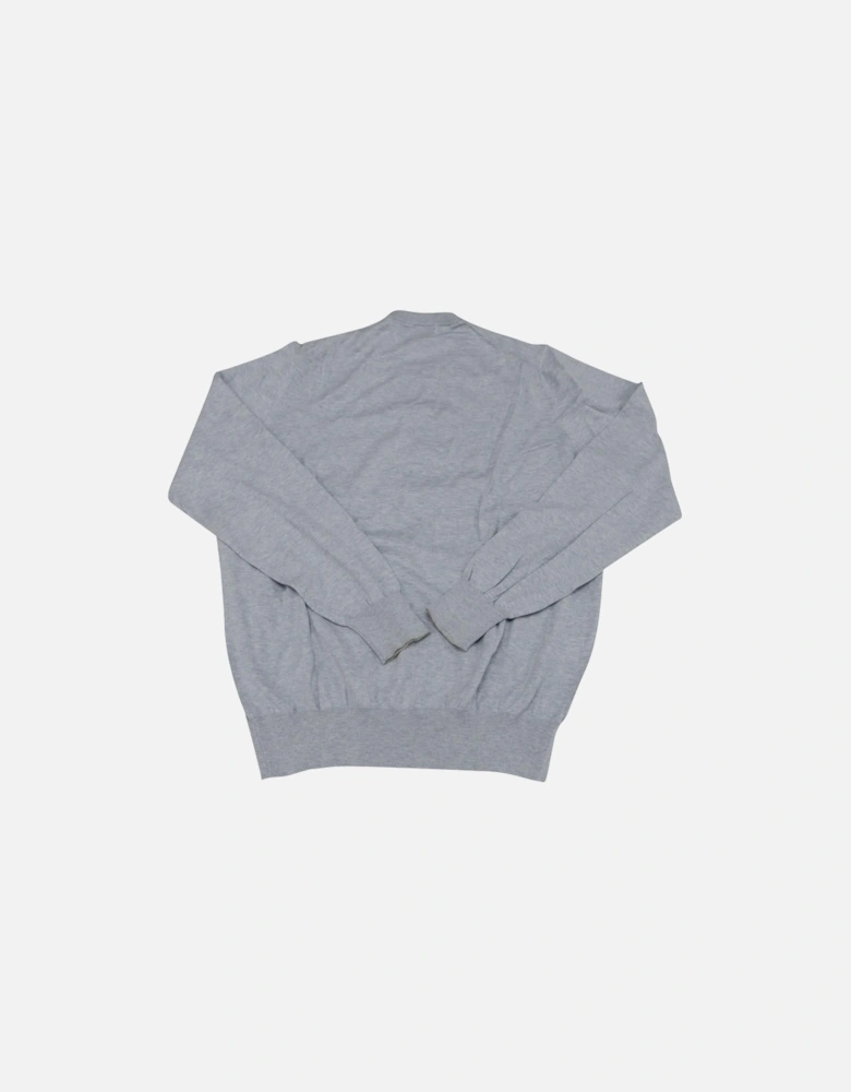 Light Blue Cotton Crewneck Sweatshirt