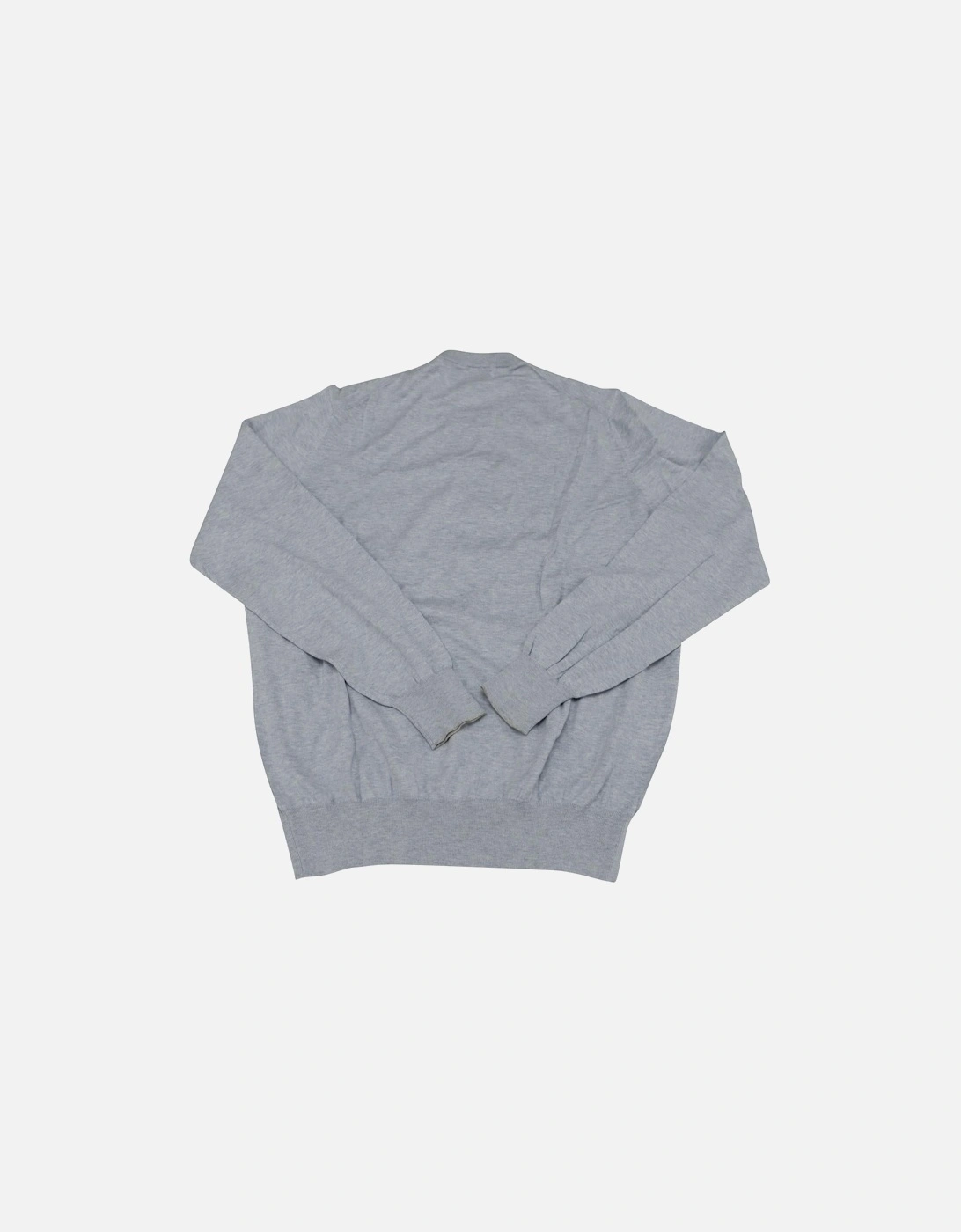 Light Blue Cotton Crewneck Sweatshirt