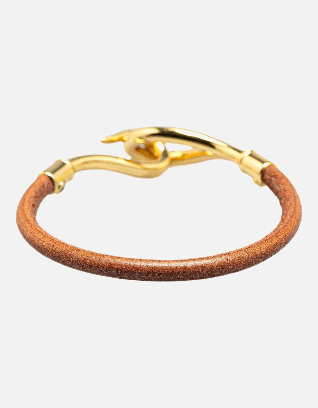 Elegant Leather Bracelet with Hook Closure a Stylish Wrist Accessory