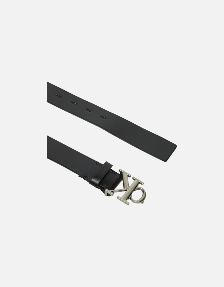Leather Buckle Belt with 100% Leather Composition