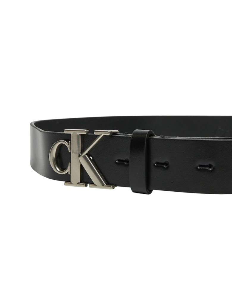 Leather Buckle Belt with 100% Leather Composition