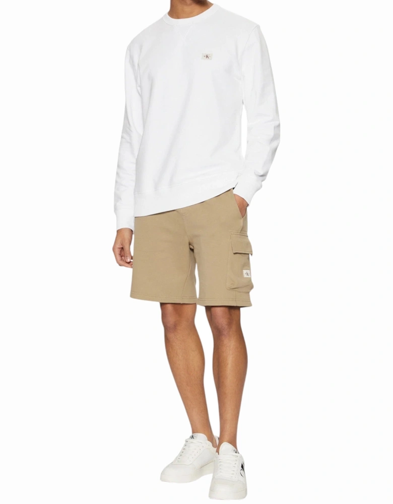 Cotton Shorts with Lace Fastening and Multiple Pockets