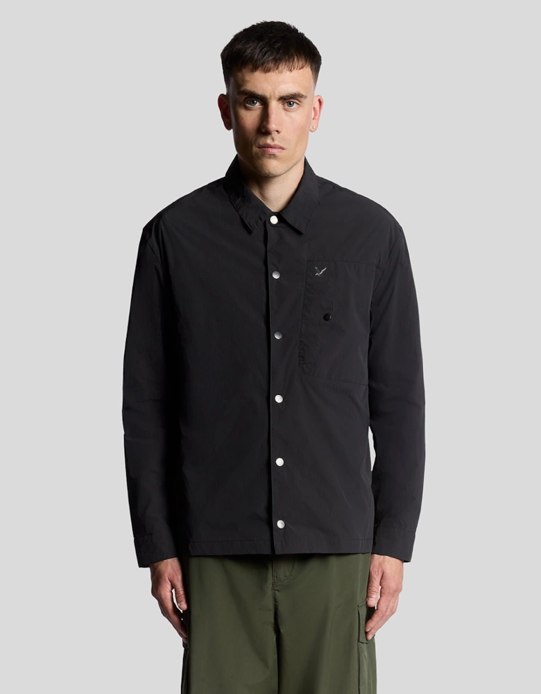 Crinkle Nylon Pocket Overshirt