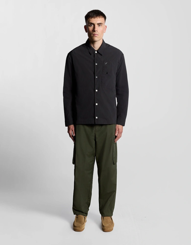 Crinkle Nylon Pocket Overshirt
