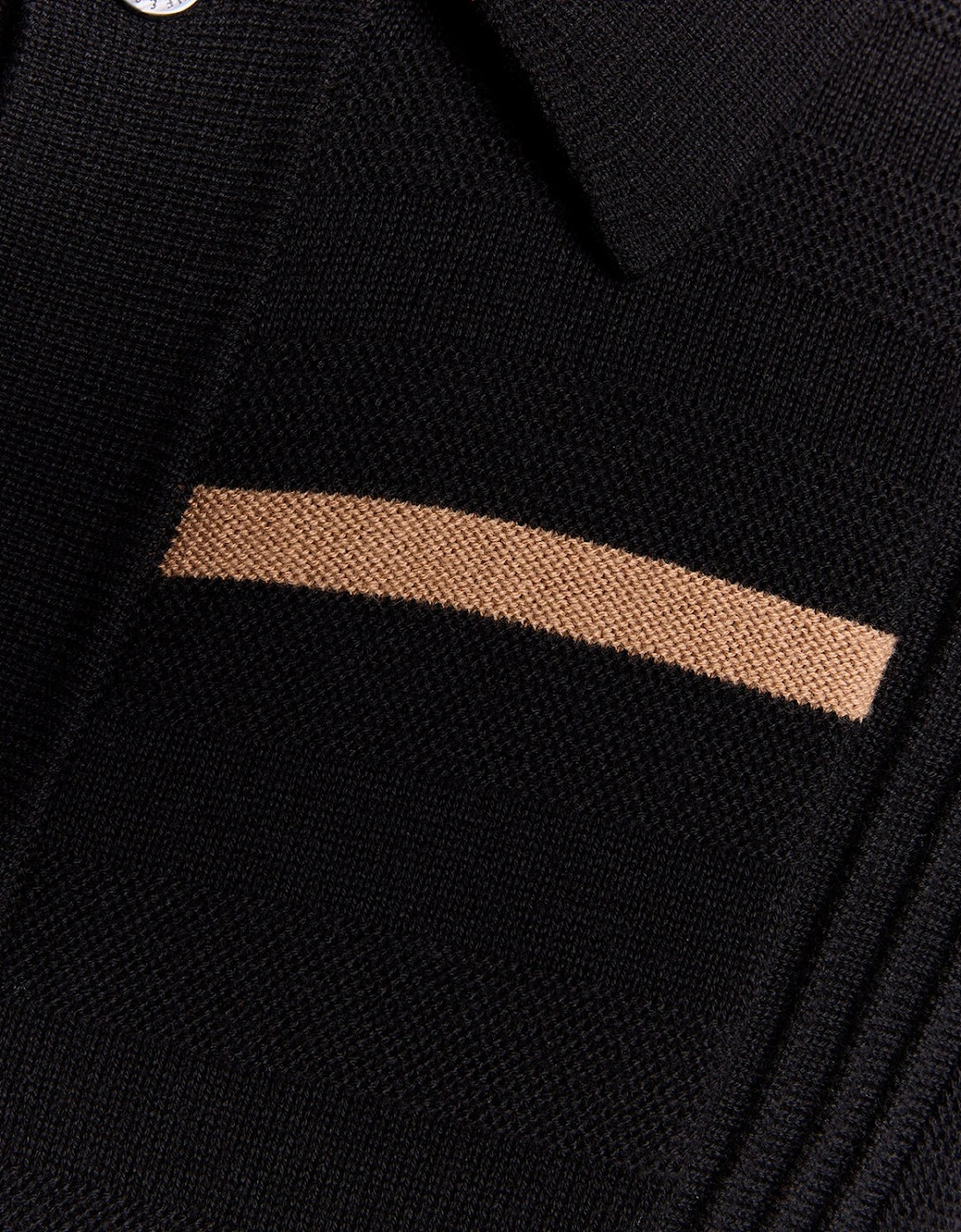 Striped Ottoman Collared Cardigan