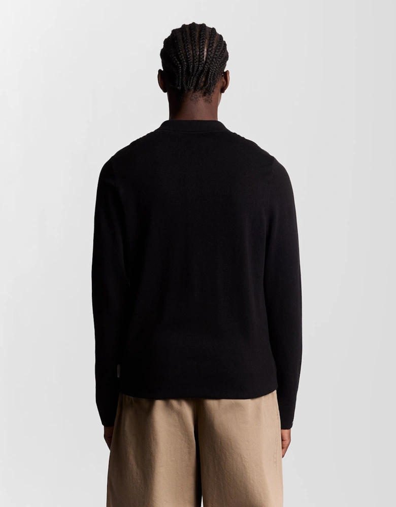 Striped Ottoman Collared Cardigan