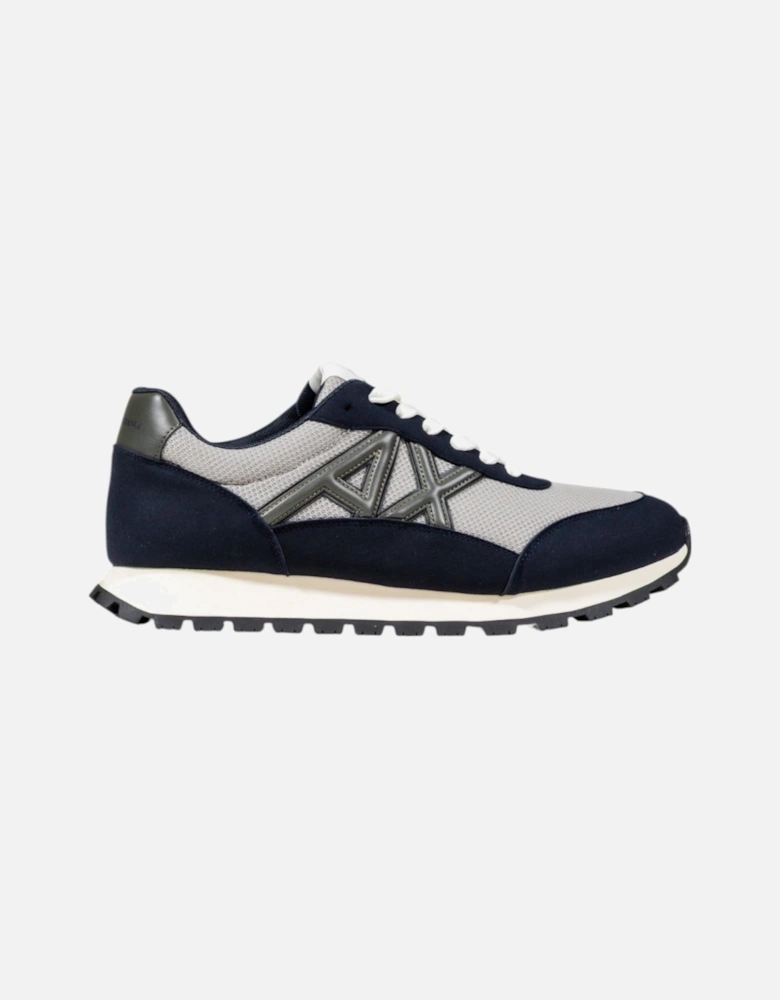 Lace-Up Rubber Sole Polyester Sneakers