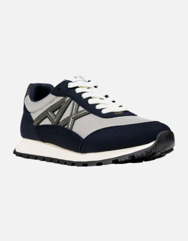 Lace-Up Rubber Sole Polyester Sneakers