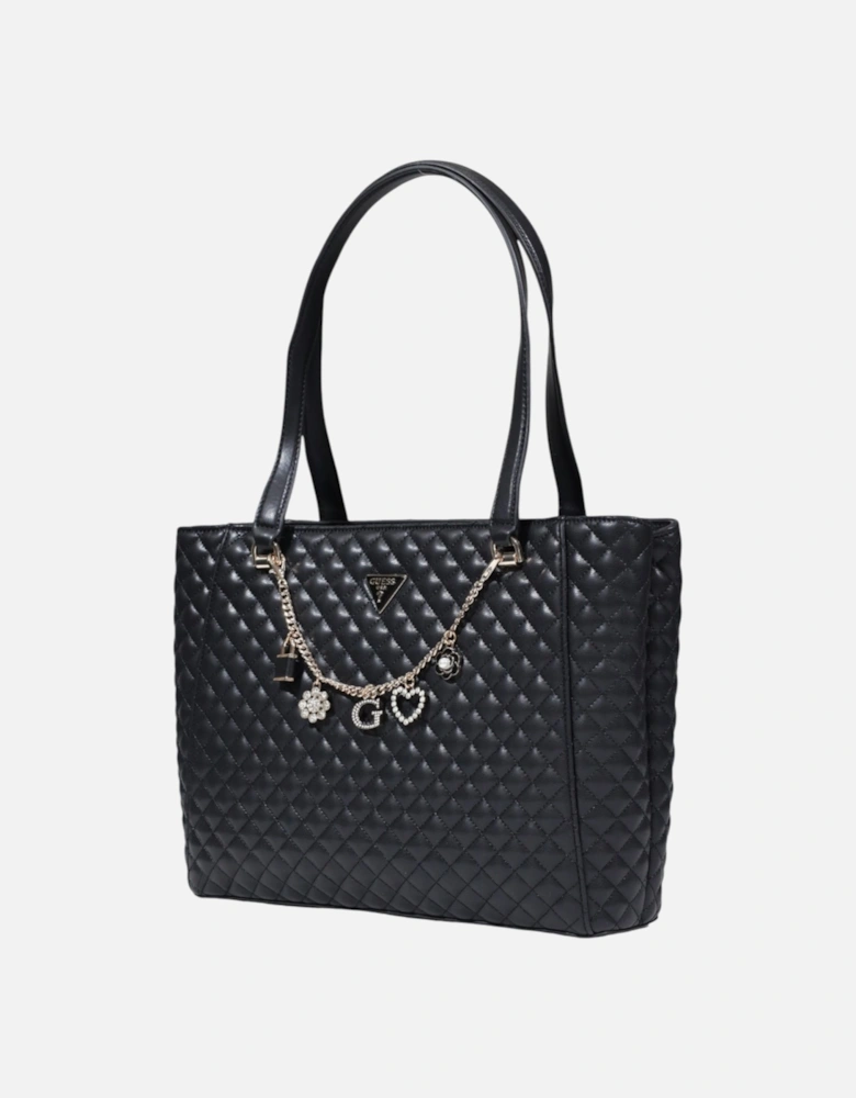 Handbag with Zip and Inside Pockets