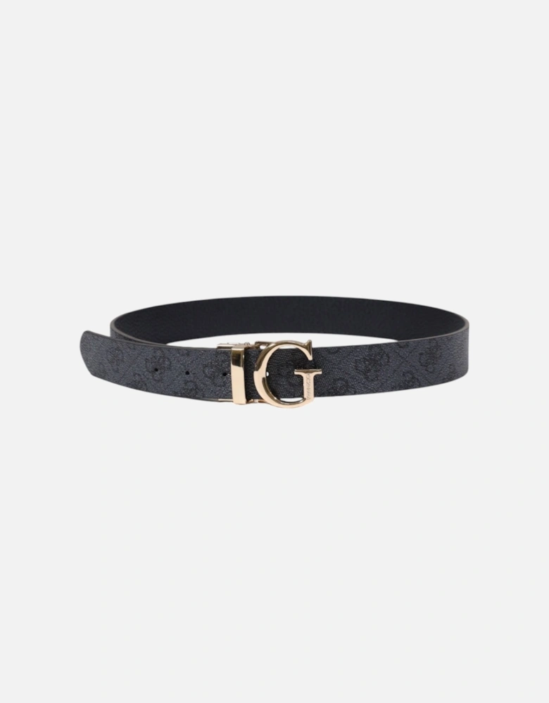 Printed Buckle Belt with Bow Detail