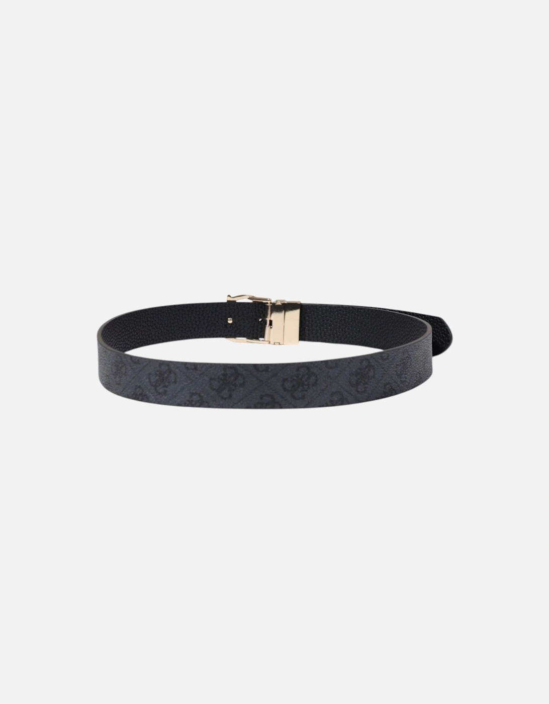 Printed Buckle Belt with Bow Detail