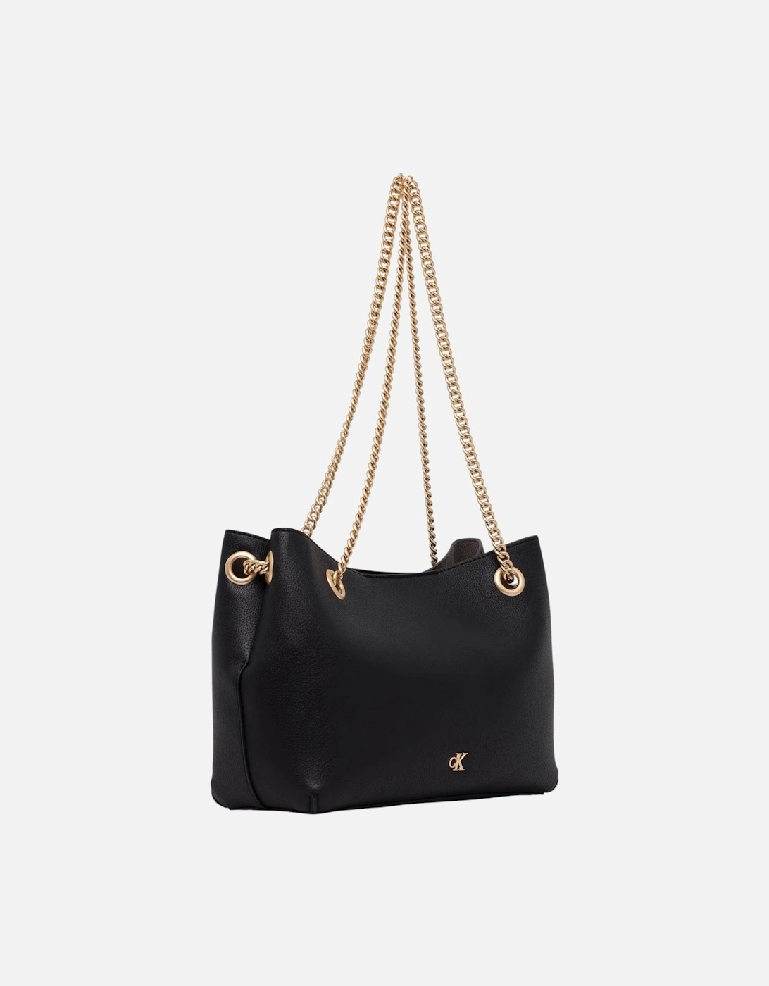 Automatic Button Shoulder Bag with Inside Pockets
