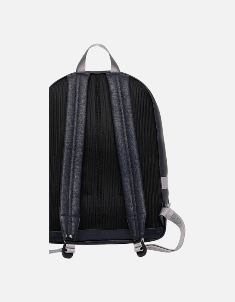 Polyurethane Rucksack with Zip and Multiple Pockets