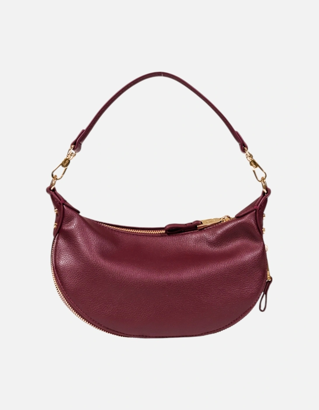 Zip Fastening Shoulder Strap Bag with Inside Pocket