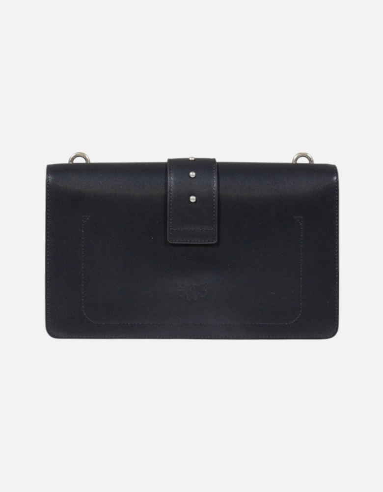 Hook Button Shoulder Bag with Inside Pockets