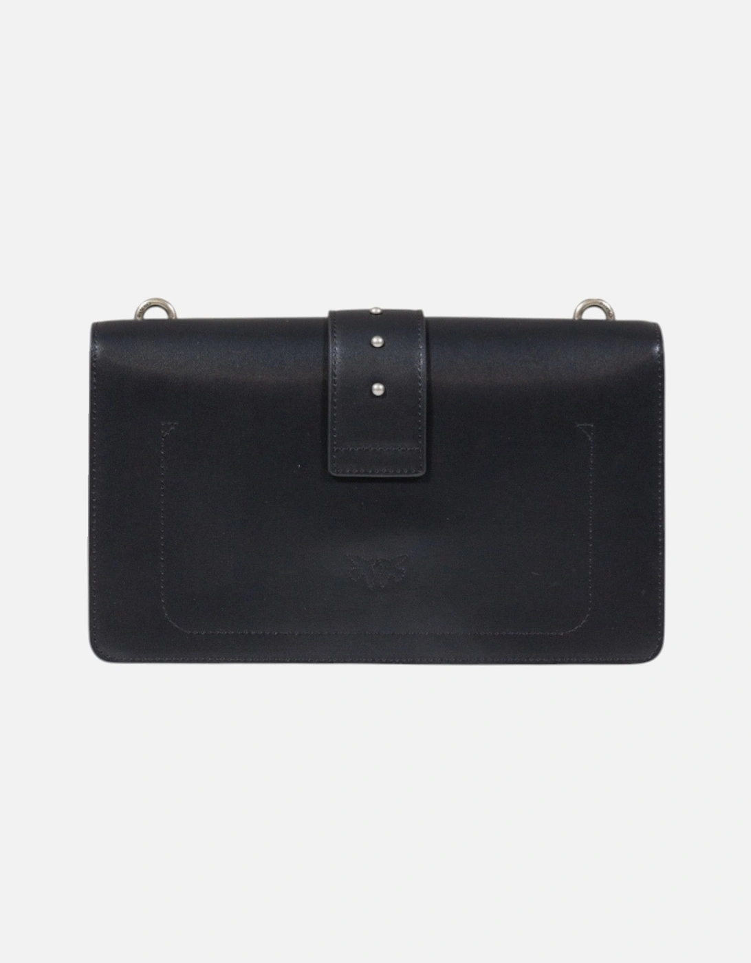 Hook Button Shoulder Bag with Inside Pockets